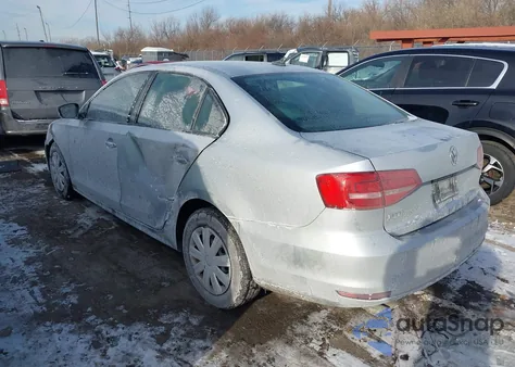 2015 Volkswagen Jetta 2.0L S из США, поврежденный, VIN 3VW2K7AJ9FM312341